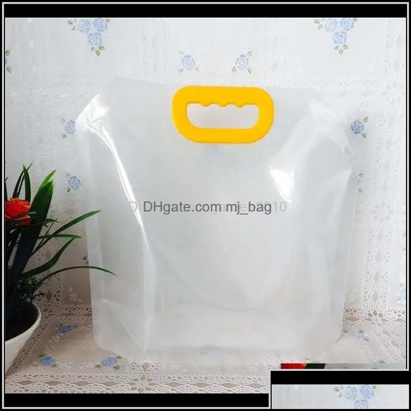 Bags Storage Housekeeping Organization Home & Garden Drop Delivery 2021 1Dot5/2Dot5/5L Stand-Up Plastic Drink Bag Spout Pouch For Beer