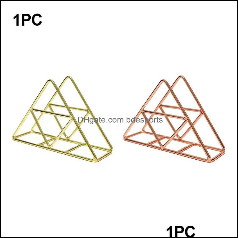 bathroom kitchen table rack art craft napkin holder stand accessories vertical triangle modern nordic style el