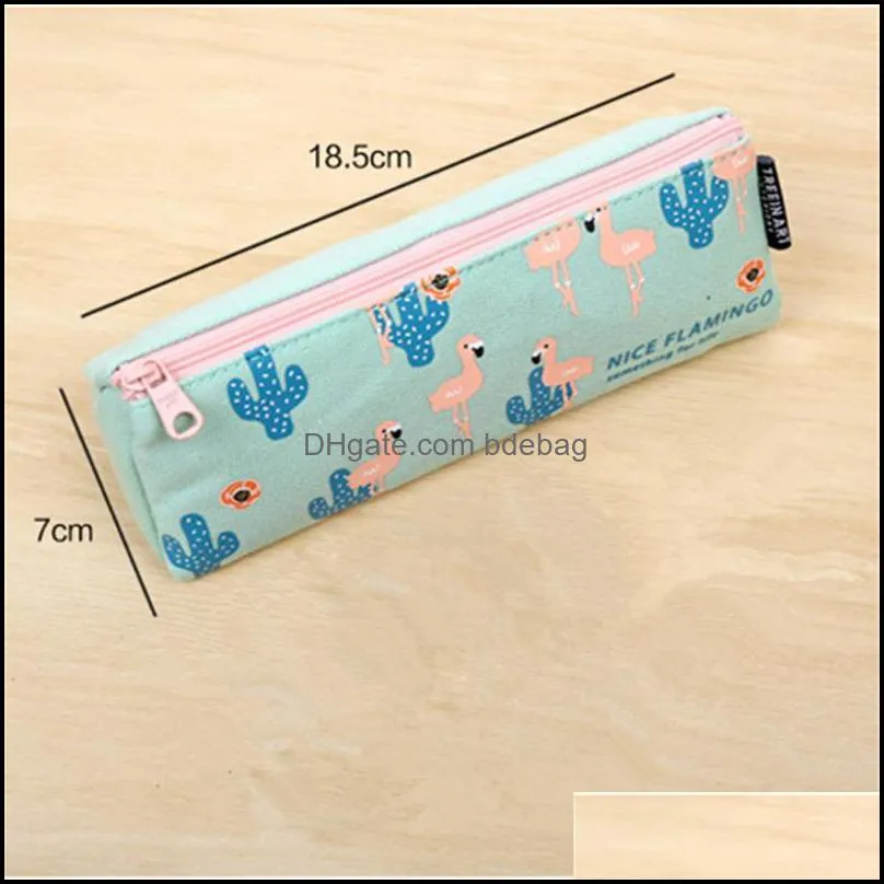 kids favorite pencil bag box cute 1pc canvas bags favor lovely stationery storage pen gifts