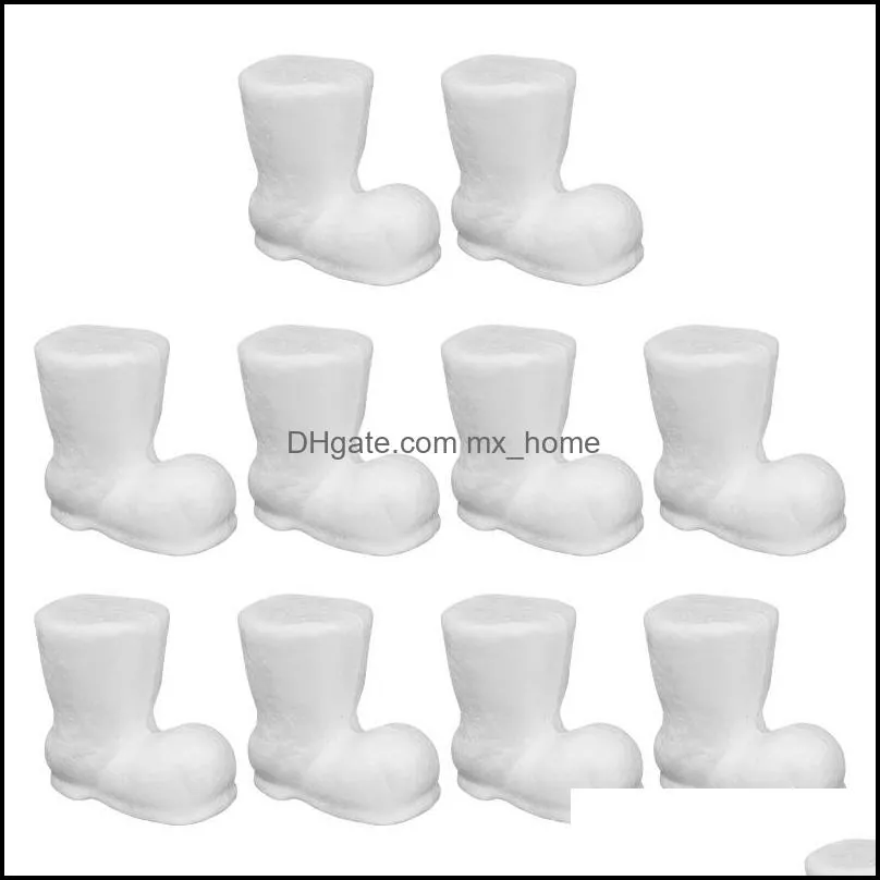 20pcs styrofoam christmas boots polystyrene ornament diy boot preschool education crafts pography props