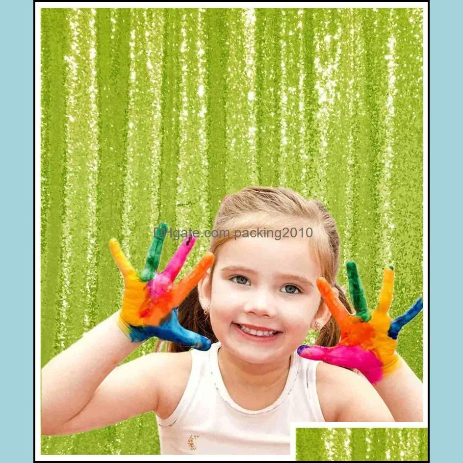 backdrop curtain 2 panels lime green 2ftx3ft happy birthday po backdrops home decor light purple sequin background-m