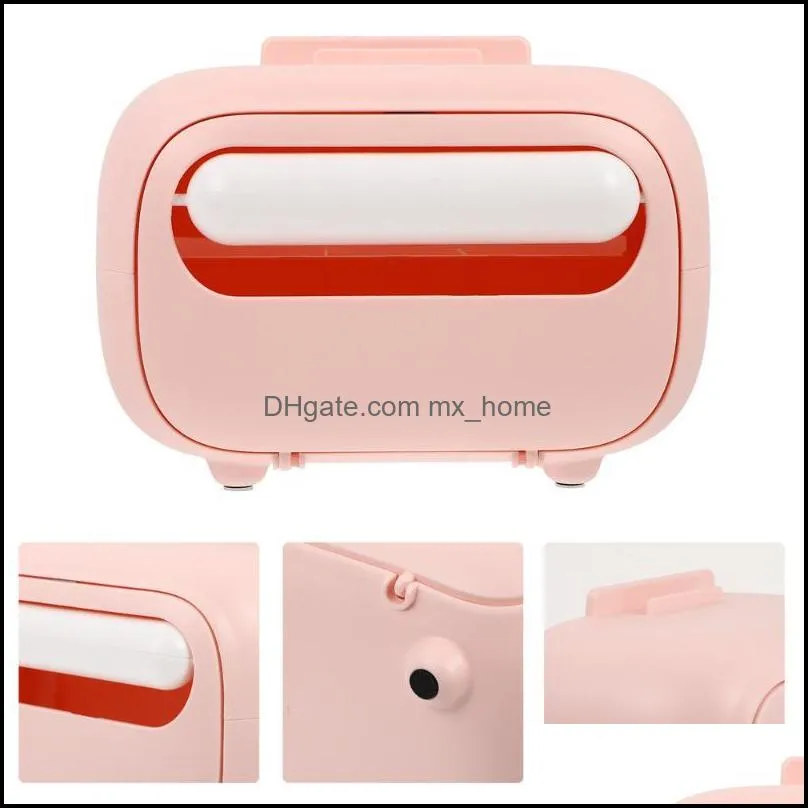 box with storage and phone holder design creative napkin organizer