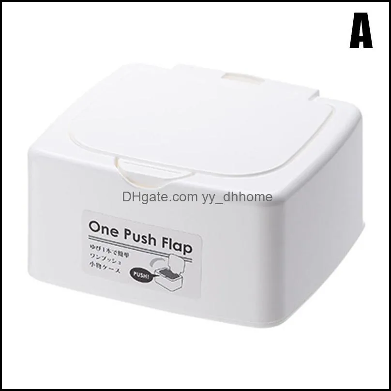 button type storage box desktop floss case push open smd66