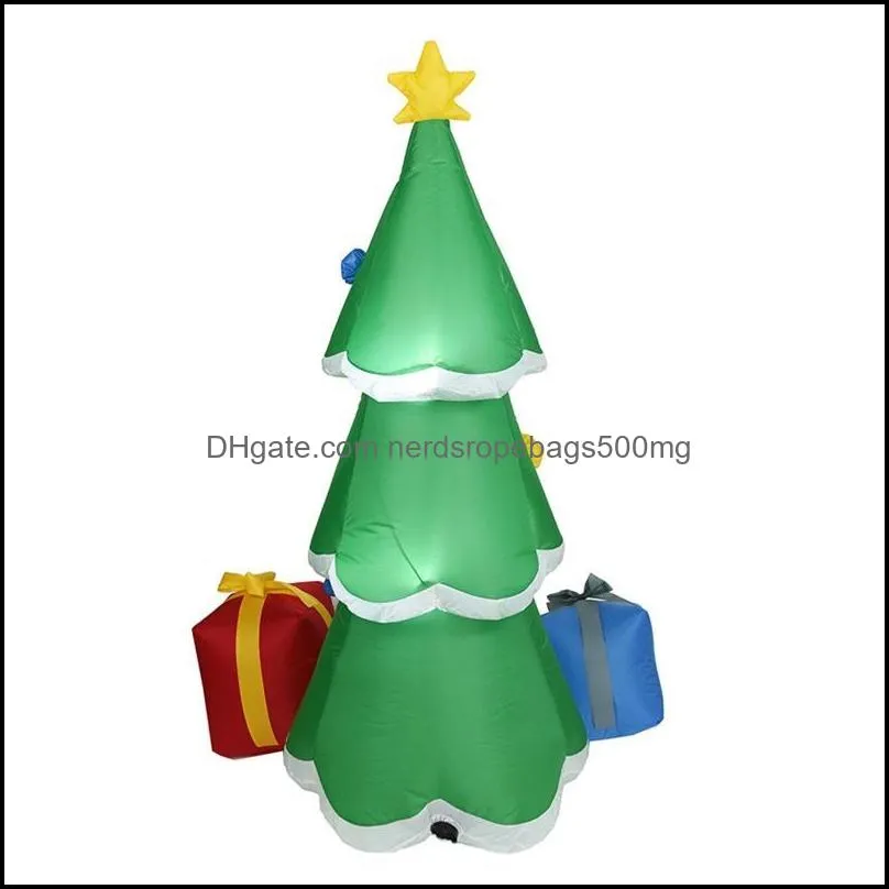 1.8m christmas tree model with led light inflatable air blower outdoor yard garden xmas ornamentparty