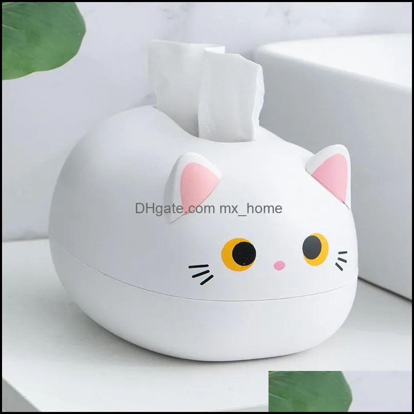 lucky cat box holder cartoon toilet paper multifunctional home decor creative modern kitchen storage