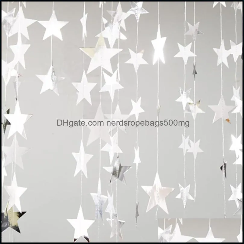 christmas decor props mirror star banner baby birthday banquet wedding