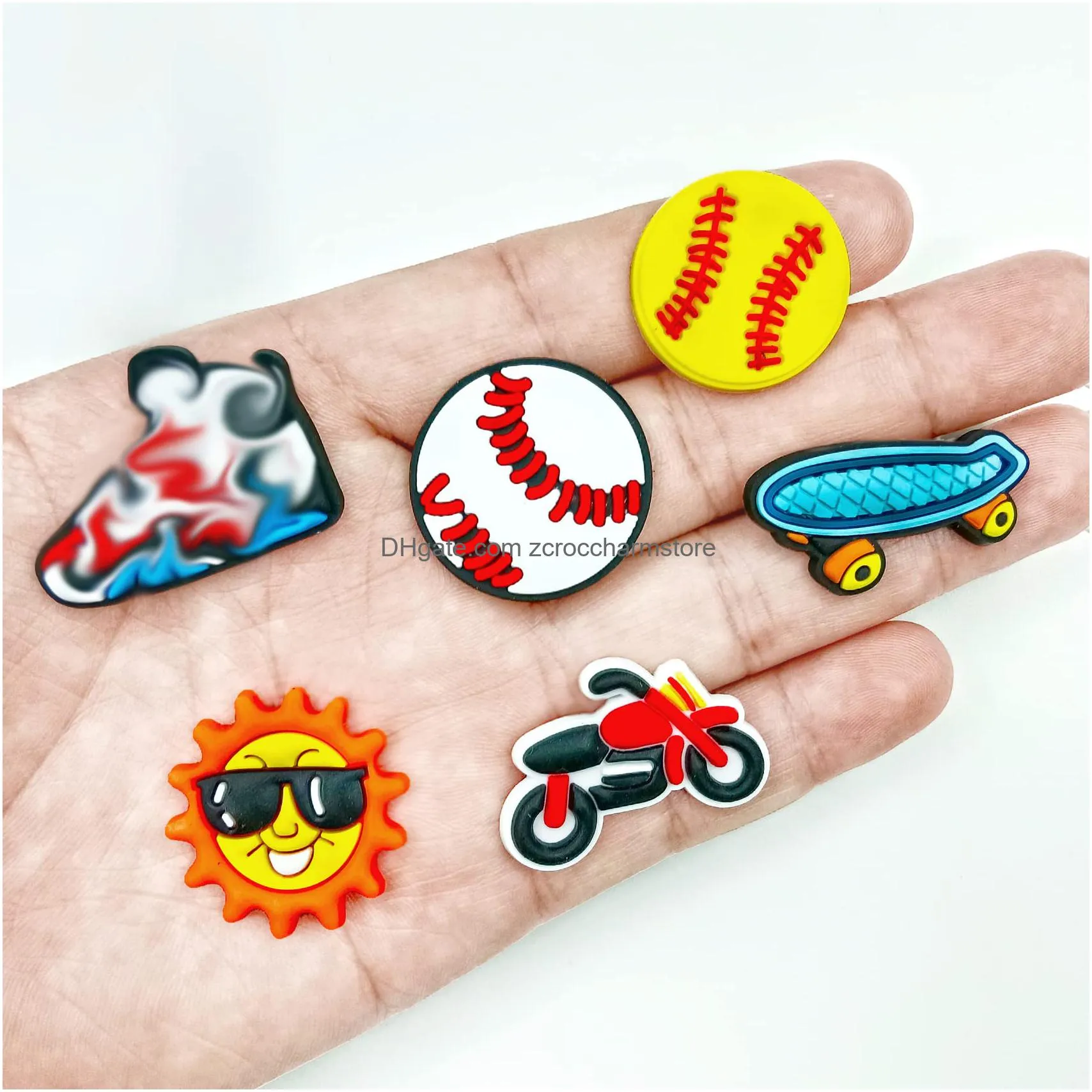 Softball on sale croc pins