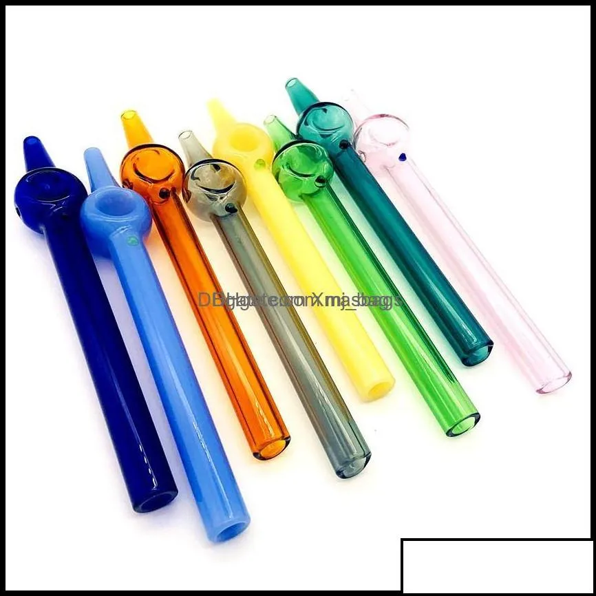 Other Smoking Accessories Household Sundries Home Garden Manufacture Mini Nectar Collector Colorf With 6 Inch Nector Glass Straigh Dab