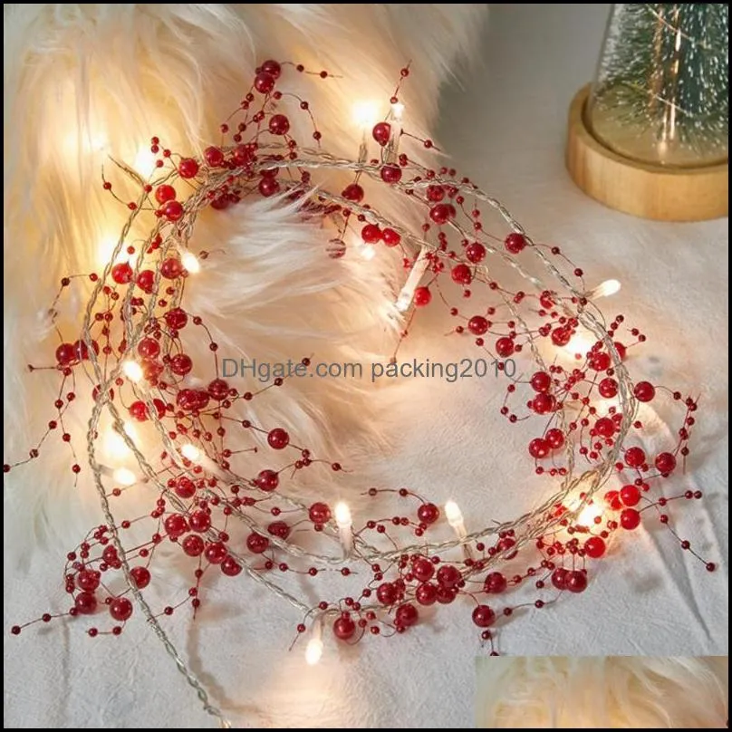 christmas string light lovely pine cone wreath led eye-catching fairy