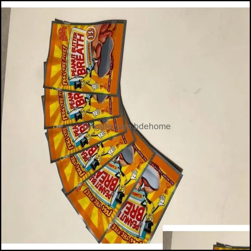 Fire Peanut Butter Breath Sf California Empty Bag 3.5-7g Mylar Bags ljyDo