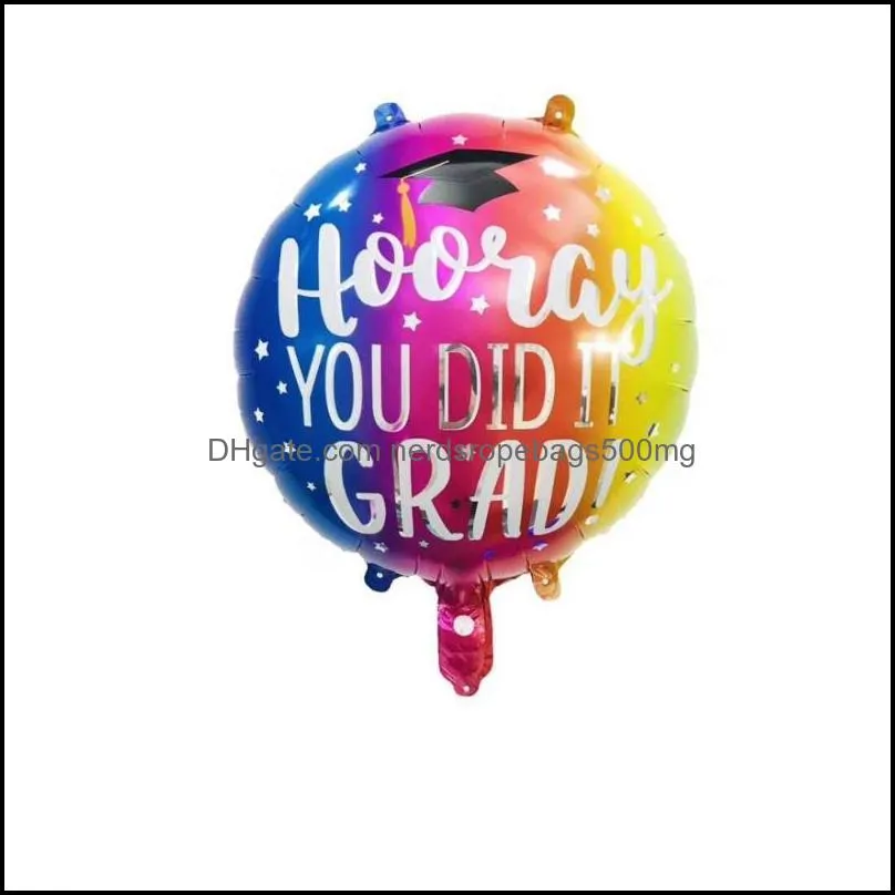 aluminium air foil helium balloons graduation gift favor diploma decorations decor congrats grad you did it