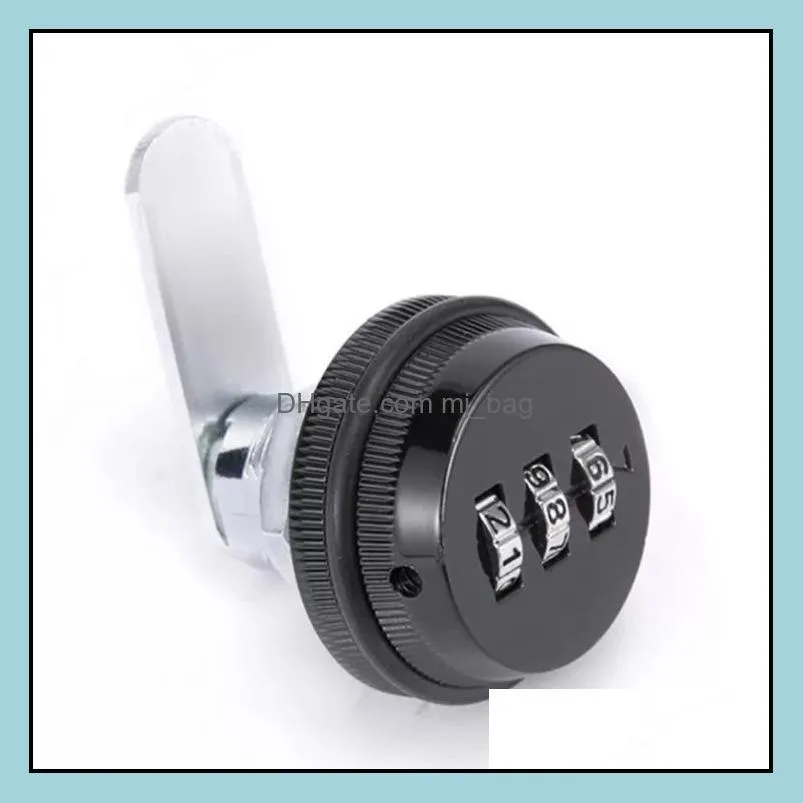 Other Door Hardware Building Supplies Home & Garden Combination Cabinet Lock Black Or Sier Zinc Alloy Password Locks Security Mation Cam