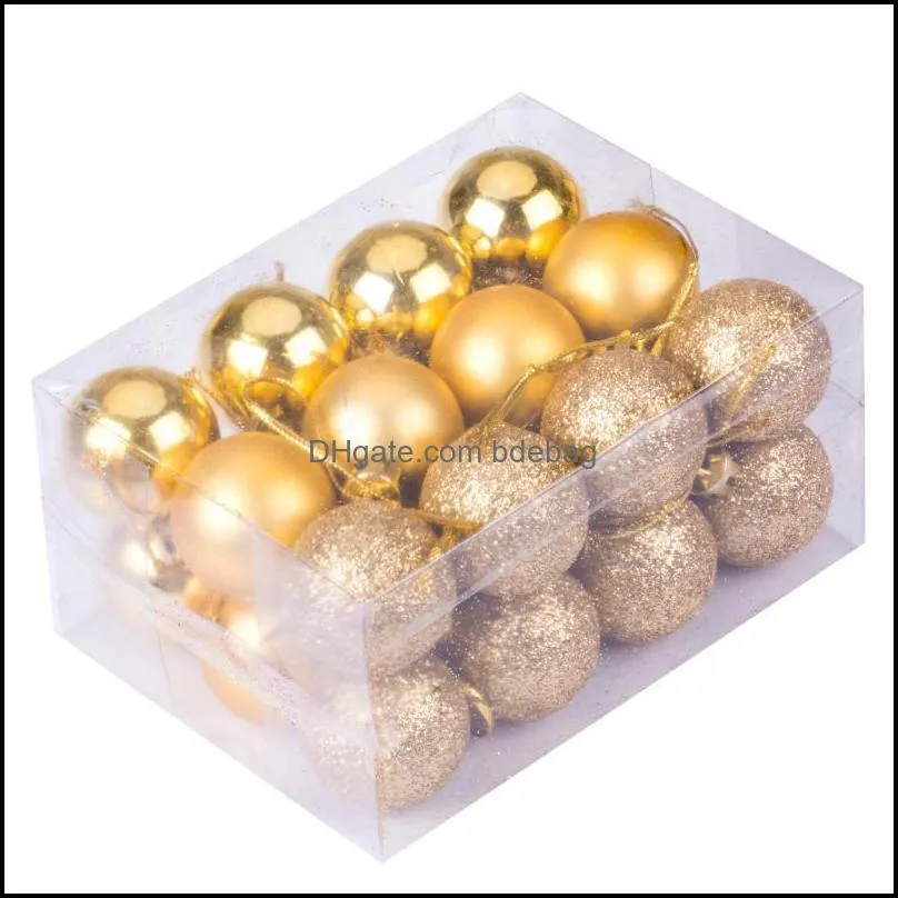 us stock christmas tree hanging balls decor wedding baubles ornament 24pcs