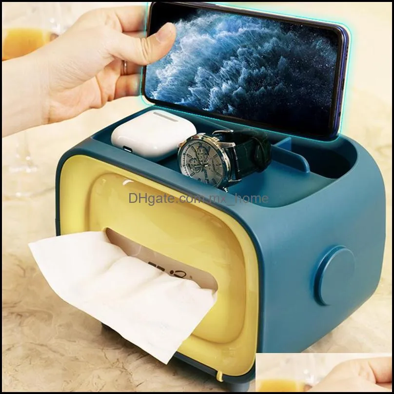 napkin holder household living room dining creative lovely simple multi function remote control storage box