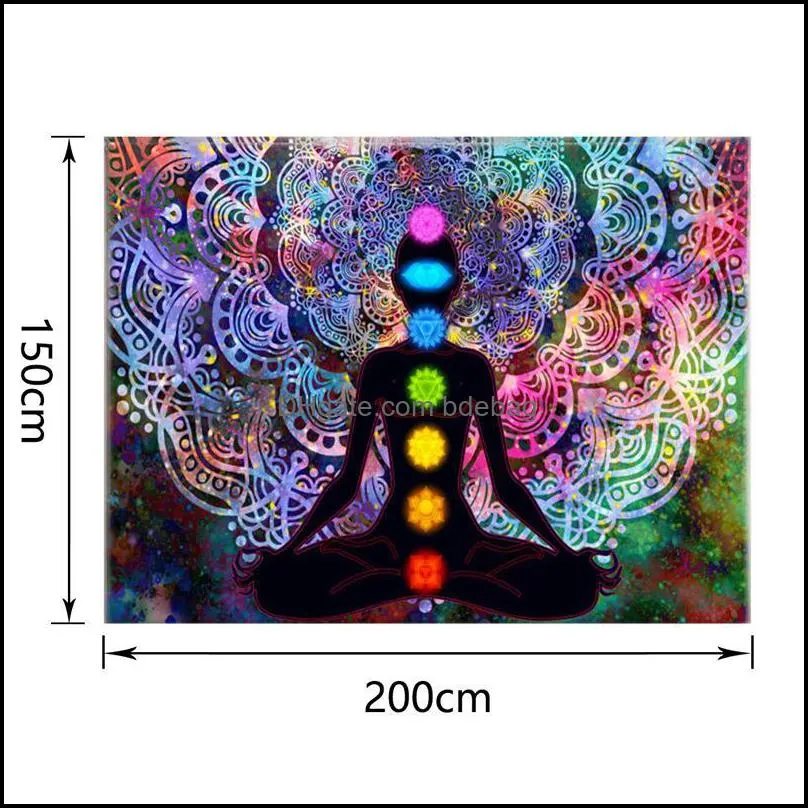 mandala hanging cloth background dormitory renovation large abstract