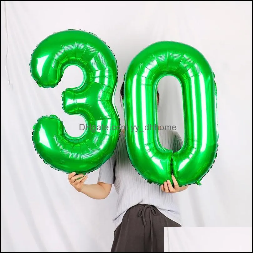 1set  crocodile foil balloons safari animal kids birthday 32inch number sequin latex globos home decorparty