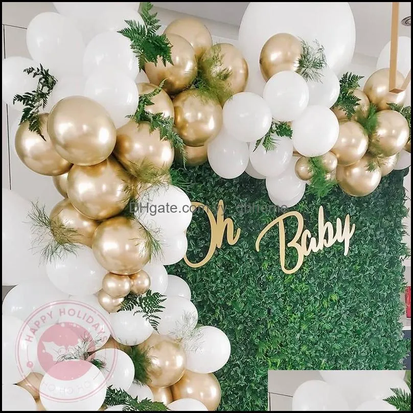 5/36inch  white round balloons wedding macaron baloes arch backdrop pography decorations festival latex balloon