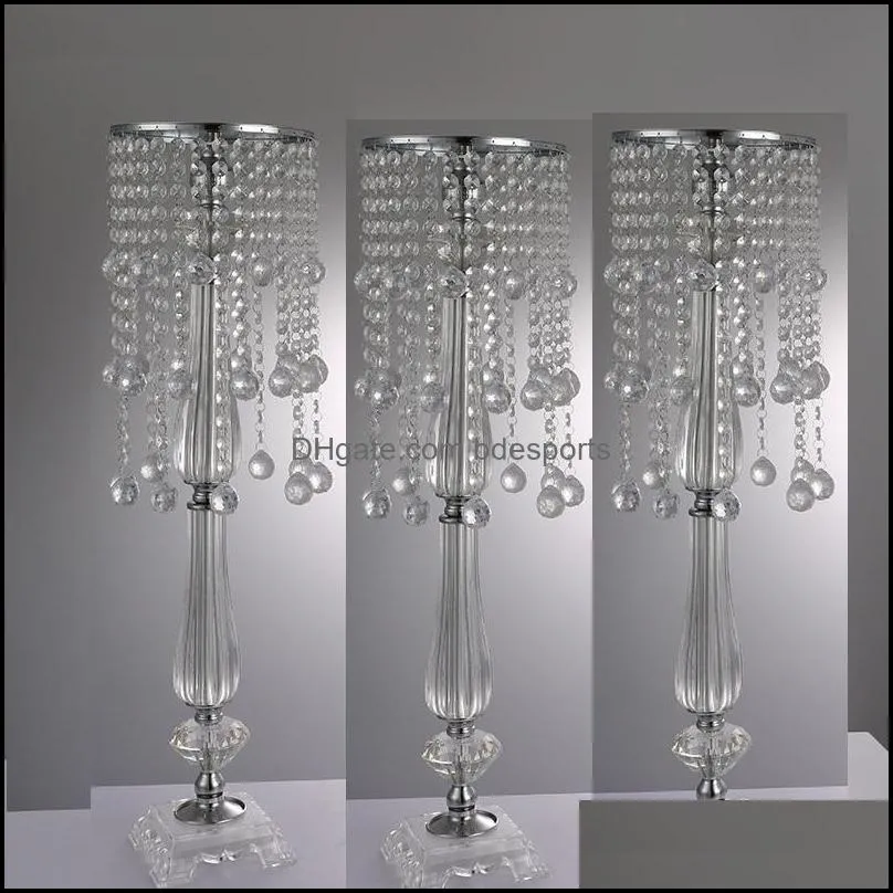 10pcs 76 cm 50cm tall crystal wedding flower stand luxury table centerpiece for marriage event