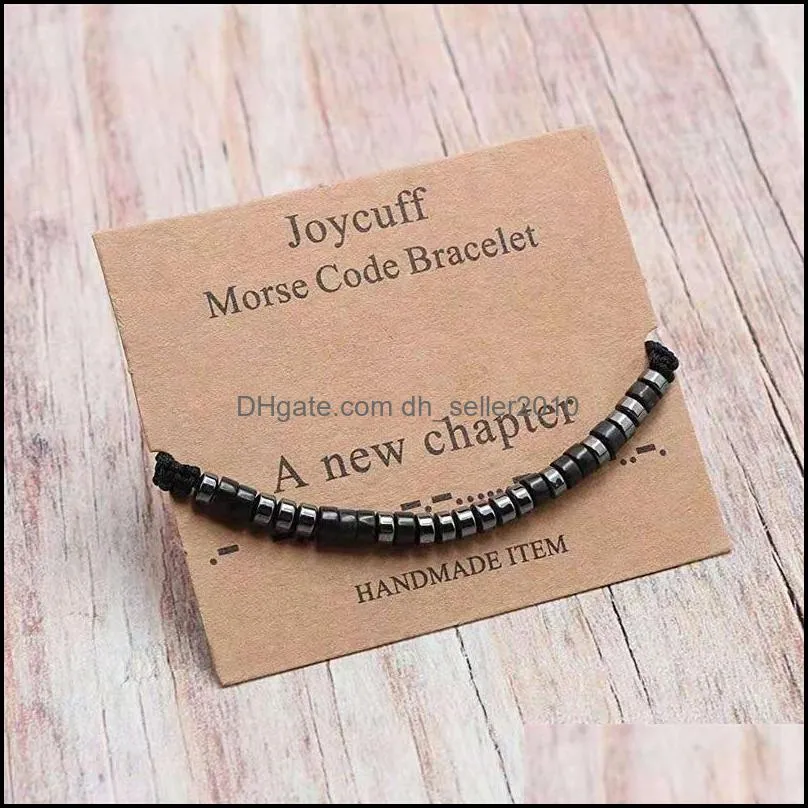 handmade morse code bracelets in my heart lover friendship bracelet for women men bff charm chain jewelry promise gifts c3