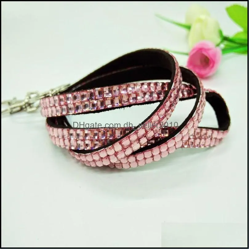 bling lanyard crystal rhinestone necklace chains with claw clasp id badge holder for cell phone straps charms 945 b3