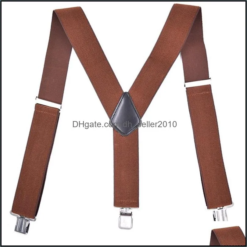 three clips suspenders elastic adult widen extended woman man belt wear fashion casual braces accessory american 10 5dm k2