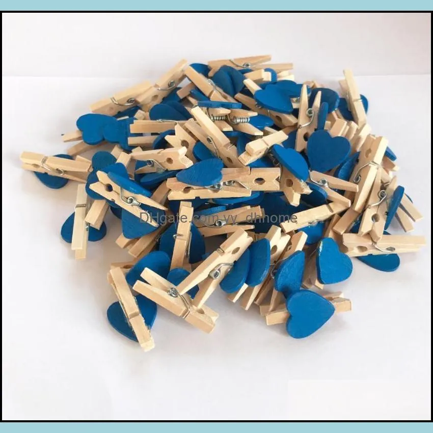 50 pcs wholesale very small mine size 25mm mini natural wooden clips for po clothespin craft pegs