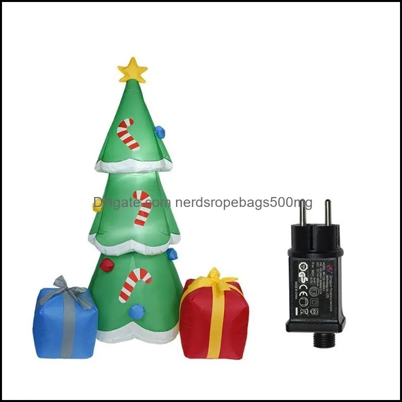 1.8m christmas tree model with led light inflatable air blower outdoor yard garden xmas ornamentparty