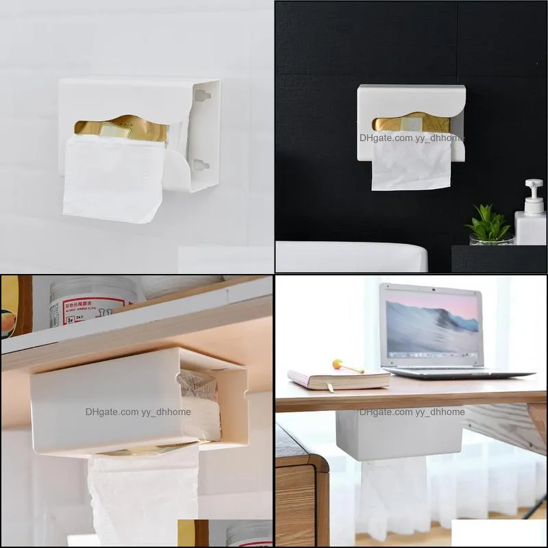 cocina organizer kitchen paper storage box bathroom seamless wall-mounted towel holder makeup organizador