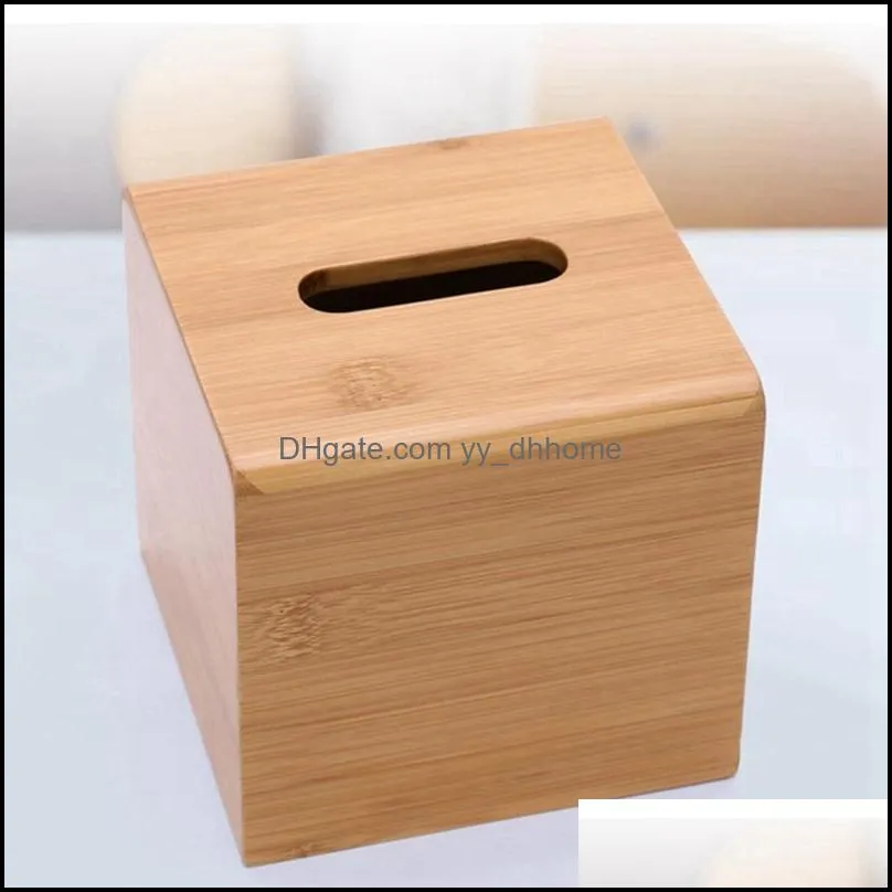 bamboo simple box living room household towel cartridge creative desktop roll