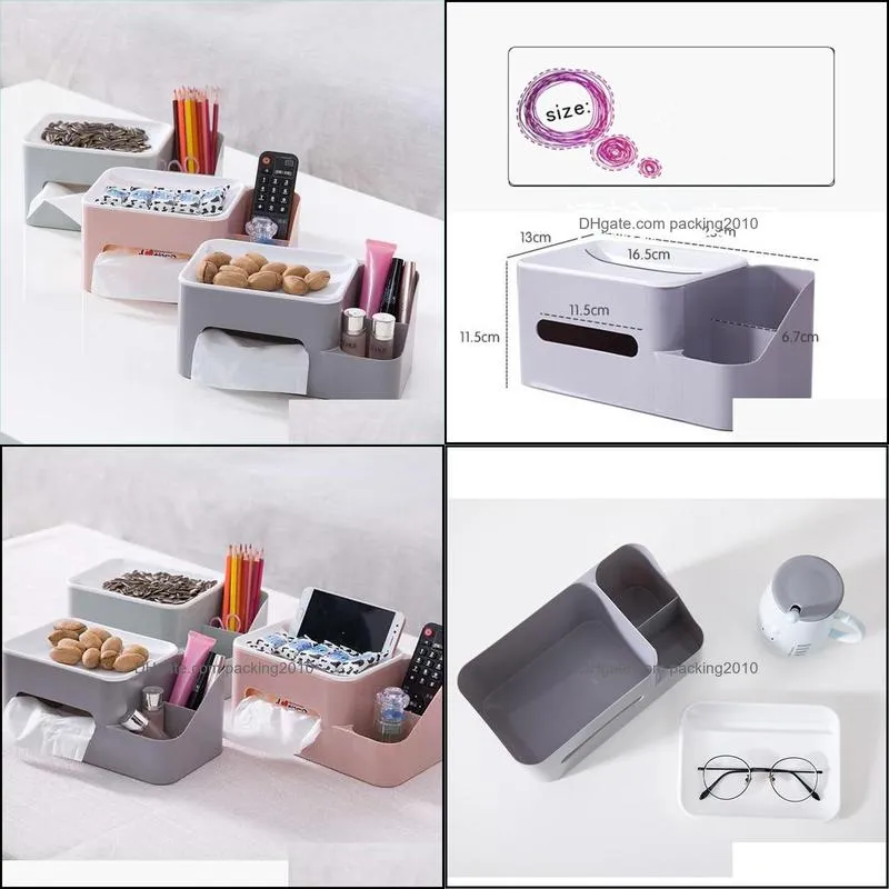 storage box napkin holder multifunctional sundries ontainer living room stationery organizer for home office