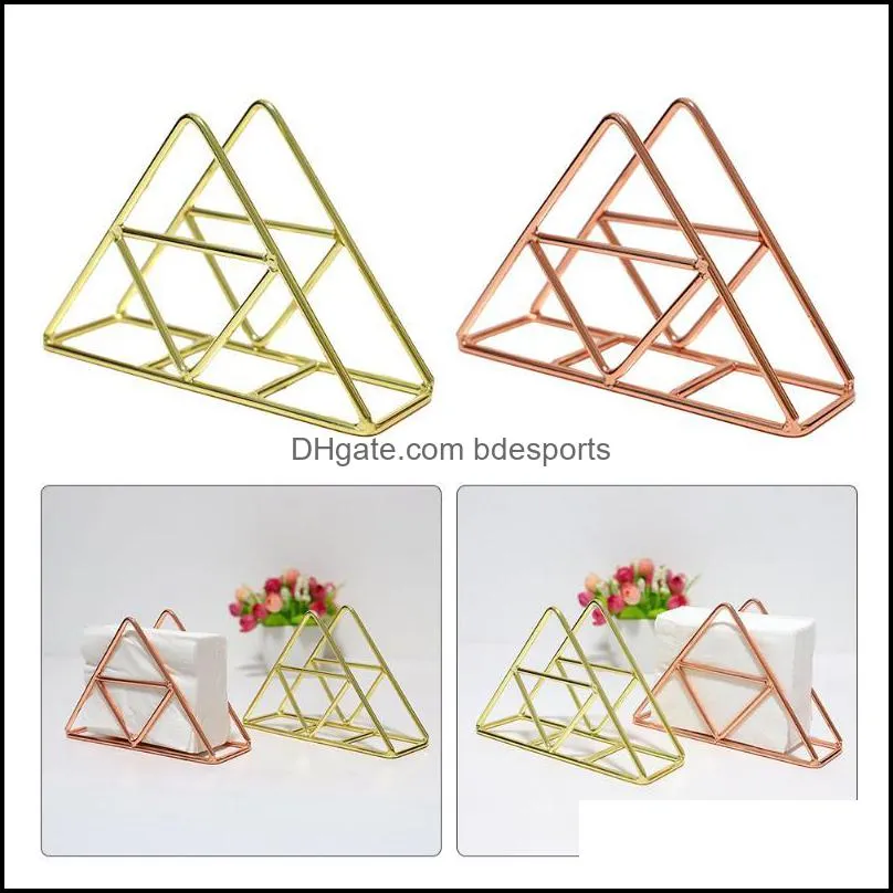 bathroom kitchen table rack art craft napkin holder stand accessories vertical triangle modern nordic style el