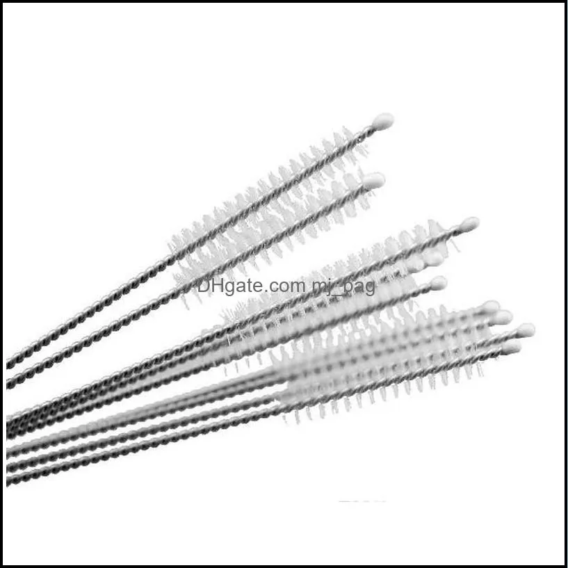 100x Pipe Cleaners Nylon Straw Cleaners Cleaning Brush For Drinking Pipe Stainless Steel jllUtl garden_light