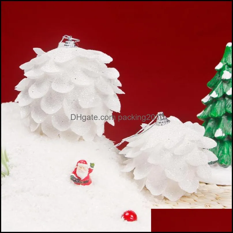 christmas decorative ball exquisite petal hanging ornament for home mall xmas tree pendantparty