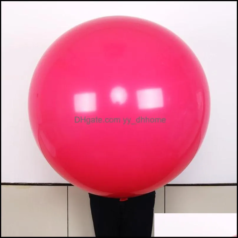 36inch colour round latex big balloon happy birthday wedding baby shower children`s toys 35g large