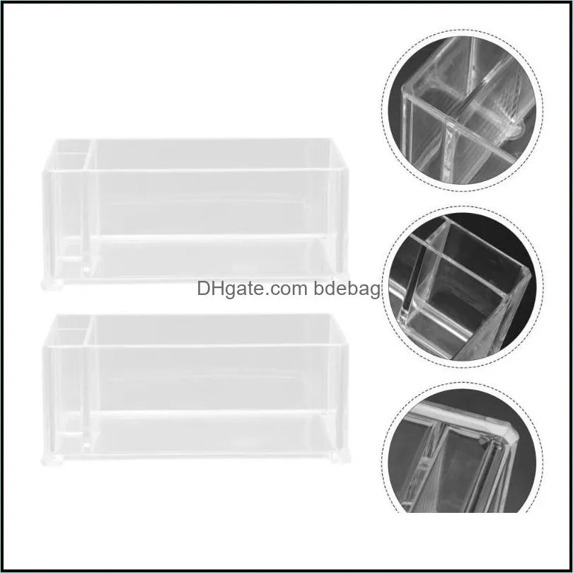 2pcs desktop paper storage rack acrylic banquet napkin holder transparent