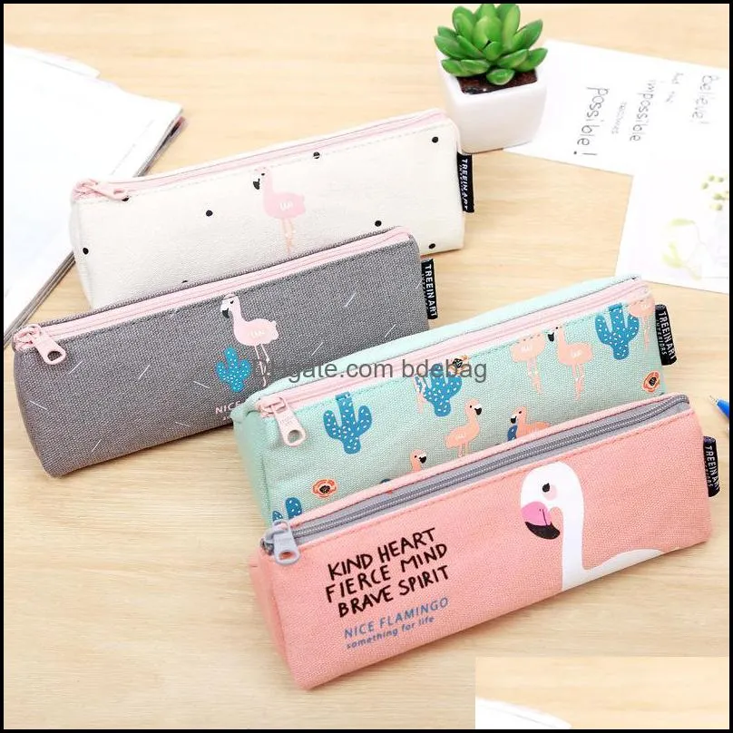 kids favorite pencil bag box cute 1pc canvas bags favor lovely stationery storage pen gifts