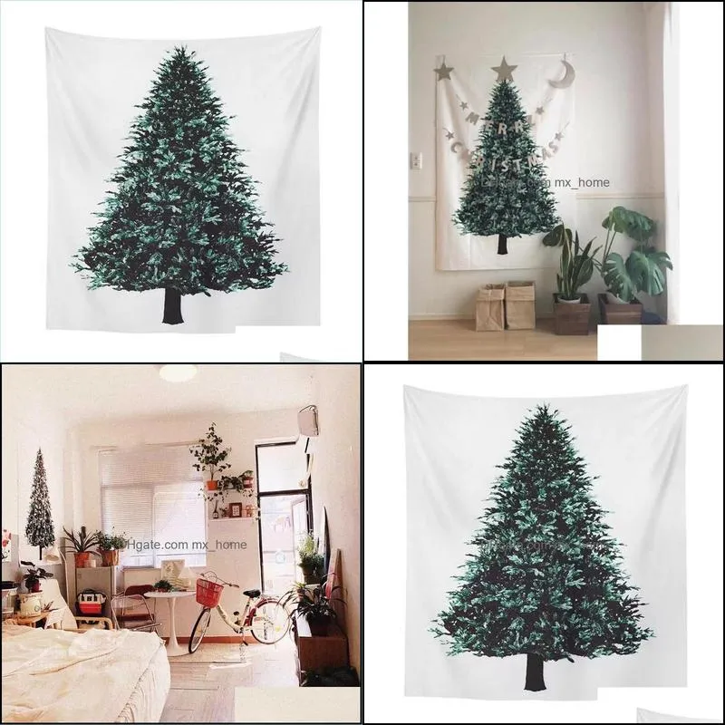 christmas tree tapestry for home living room background tapestries