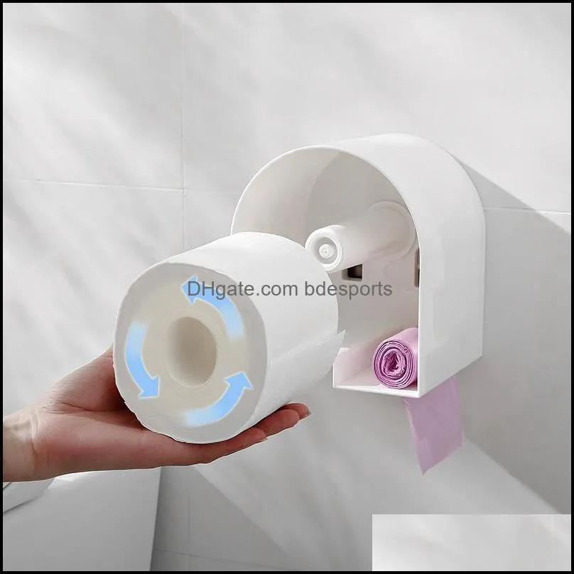 waterproof box wall mounted wc roll paper toilet storage