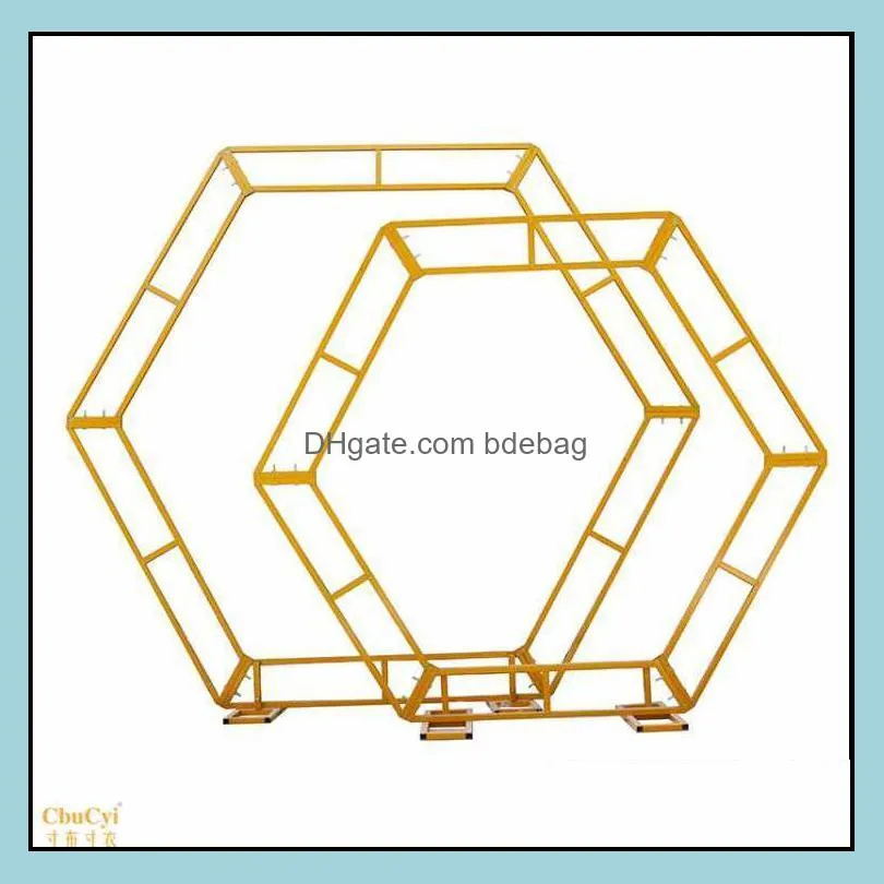 square stand frame wedding background arch shelf flowers