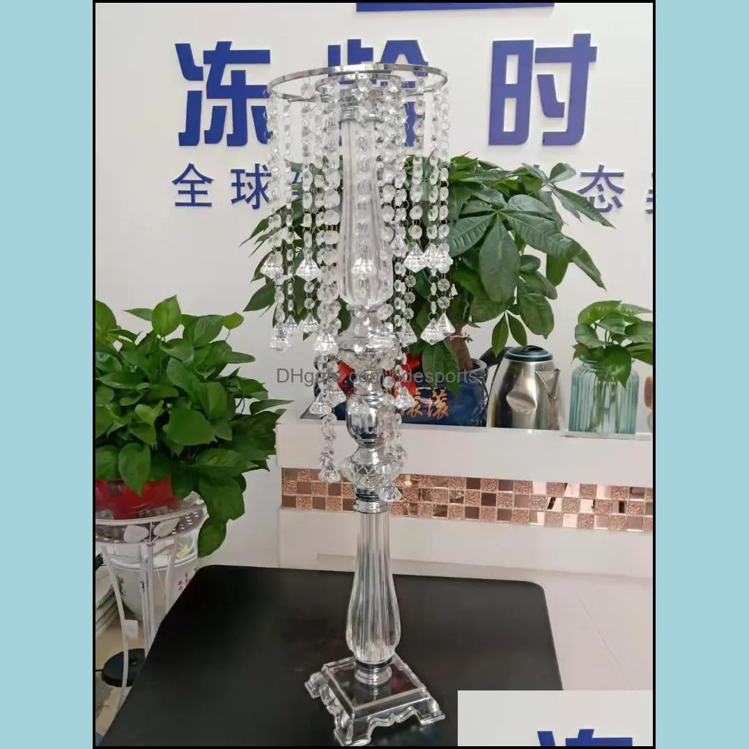 10pcs 76 cm 50cm tall crystal wedding flower stand luxury table centerpiece for marriage event