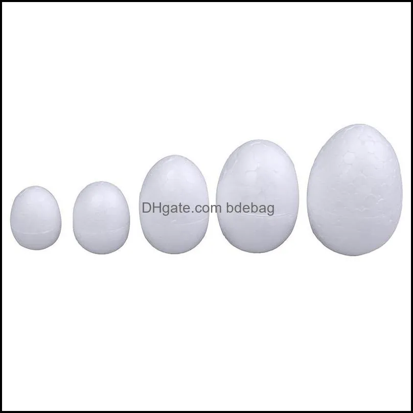 10pcs/set 3-7cm modelling polystyrene styrofoam foam egg ball white craft for diy christmas day or easter