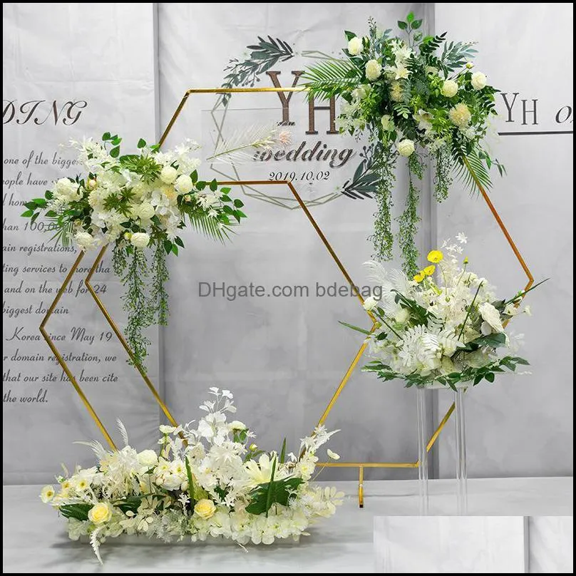 1-2.5m wedding birthday diy circle arch props background balloon bow support frame flower stand tree wallparty