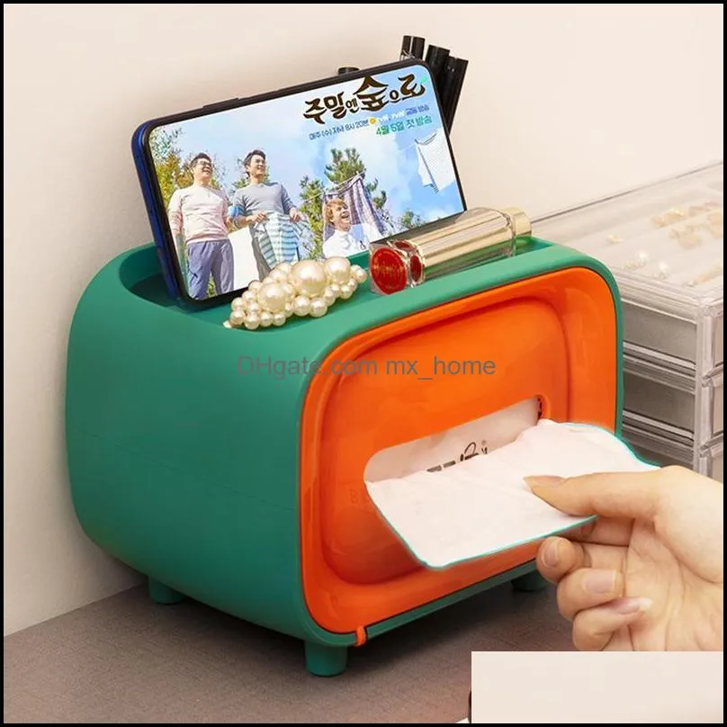 napkin holder household living room dining creative lovely simple multi function remote control storage box