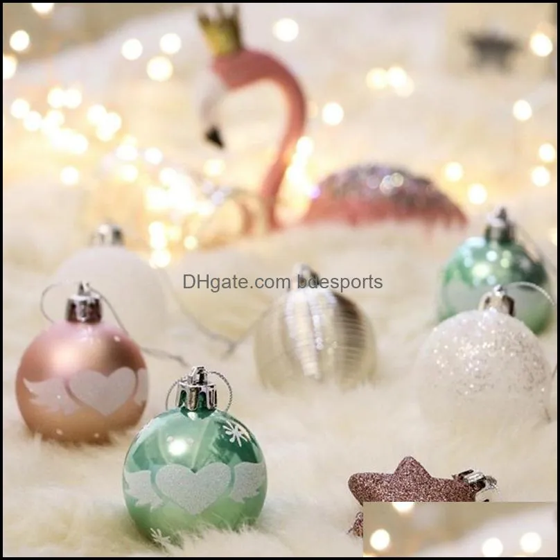 35pcs 5cm christmas tree decorations xmas balls set hanging ball pendants decorative shatterproof baubles