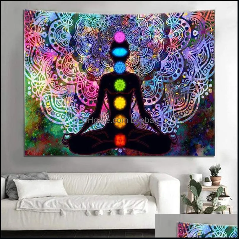 mandala hanging cloth background dormitory renovation large abstract