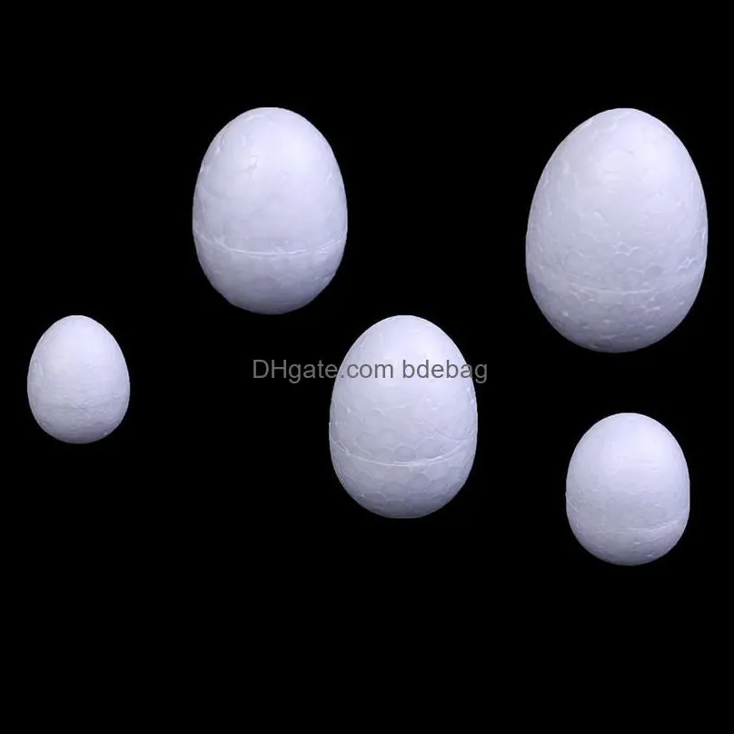 10pcs/set 3-7cm modelling polystyrene styrofoam foam egg ball white craft for diy christmas day or easter