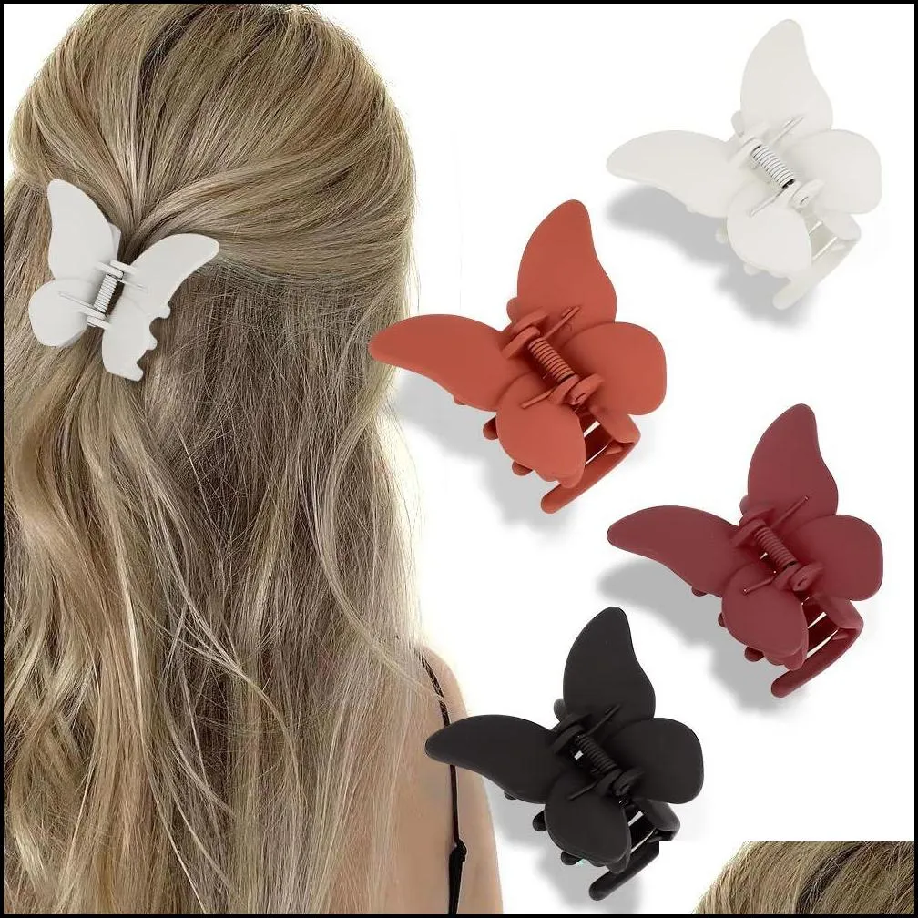 butterfly hair clip super fairy girls women hair claws banana accessories barrettes many different color to choose