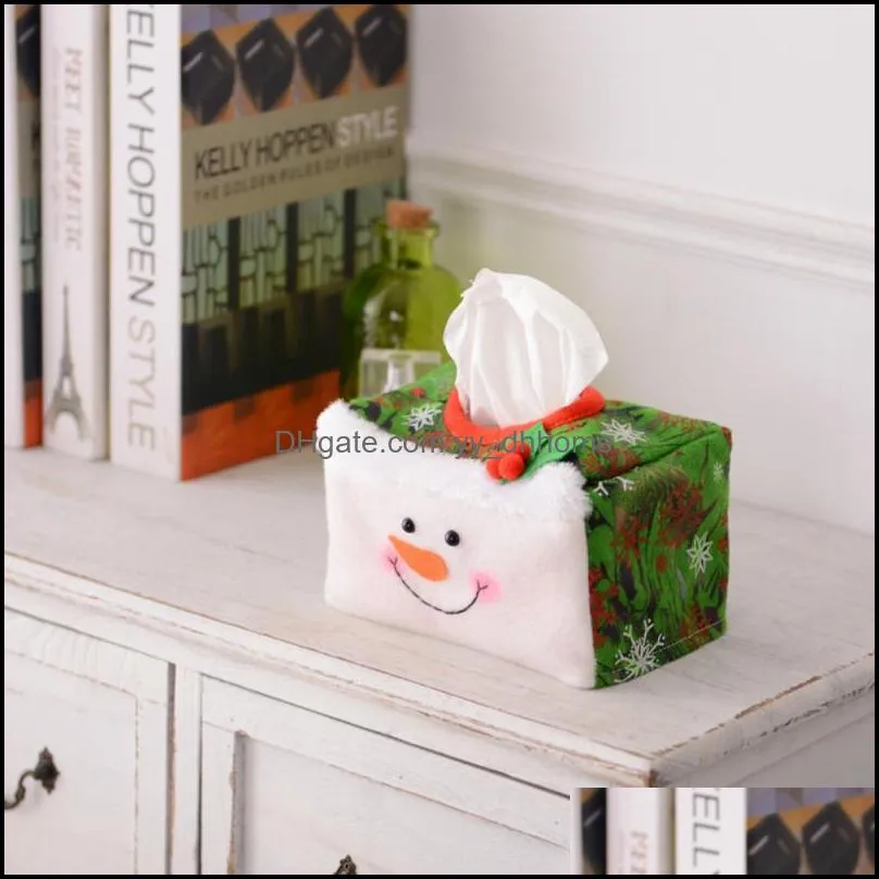 Creative Christmas Decorative Storage Box Container Paper Bag Holder Organizer Desktop Ambience Decoration 2022