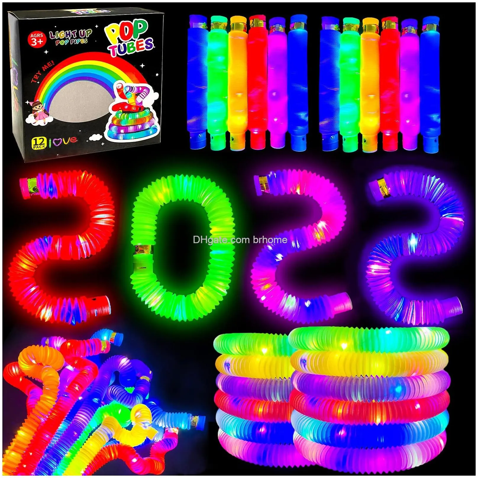 led glow sticks mini flashlights reusable with 1 modes kids assorted colors light up toys bulk party favors perfect for concert birthday party festivals decoration wedding