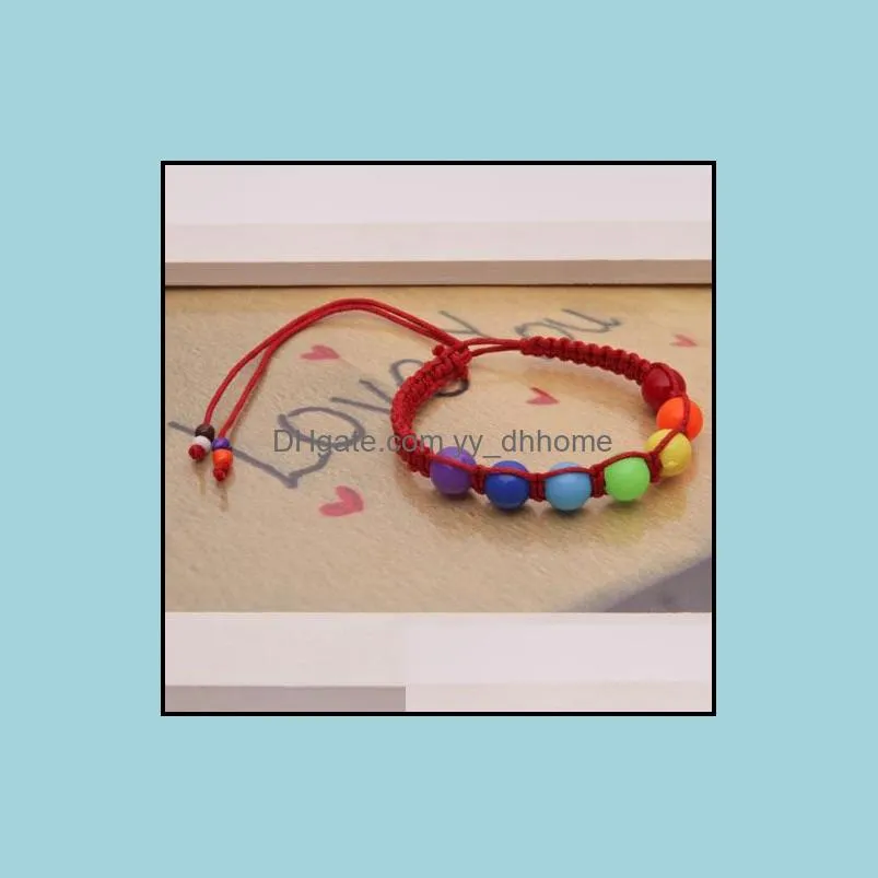 Promotional Colorful Plastic Weave Beads Bracelet for Women Kids Handmade Bohemian Style Ajustable Rope Bracelet Wholesale